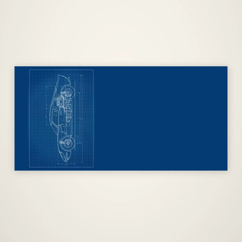 Rear-Engine Study, the whole print file, laid flat